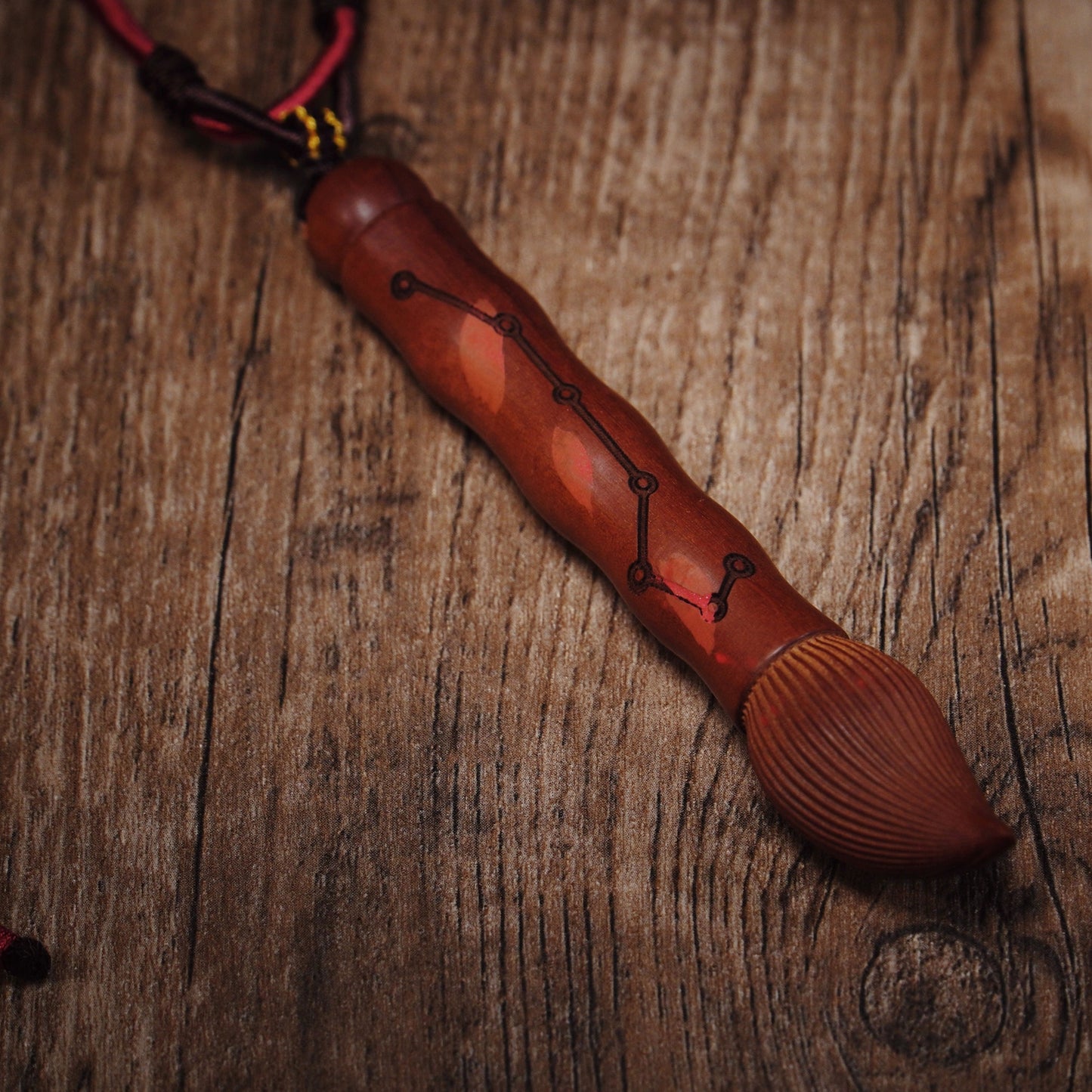 Thunderstruck Jujube Scholar's Amulet - Celestial Writing Talisman for Academic Success & Wisdom Enhancement - karmafu