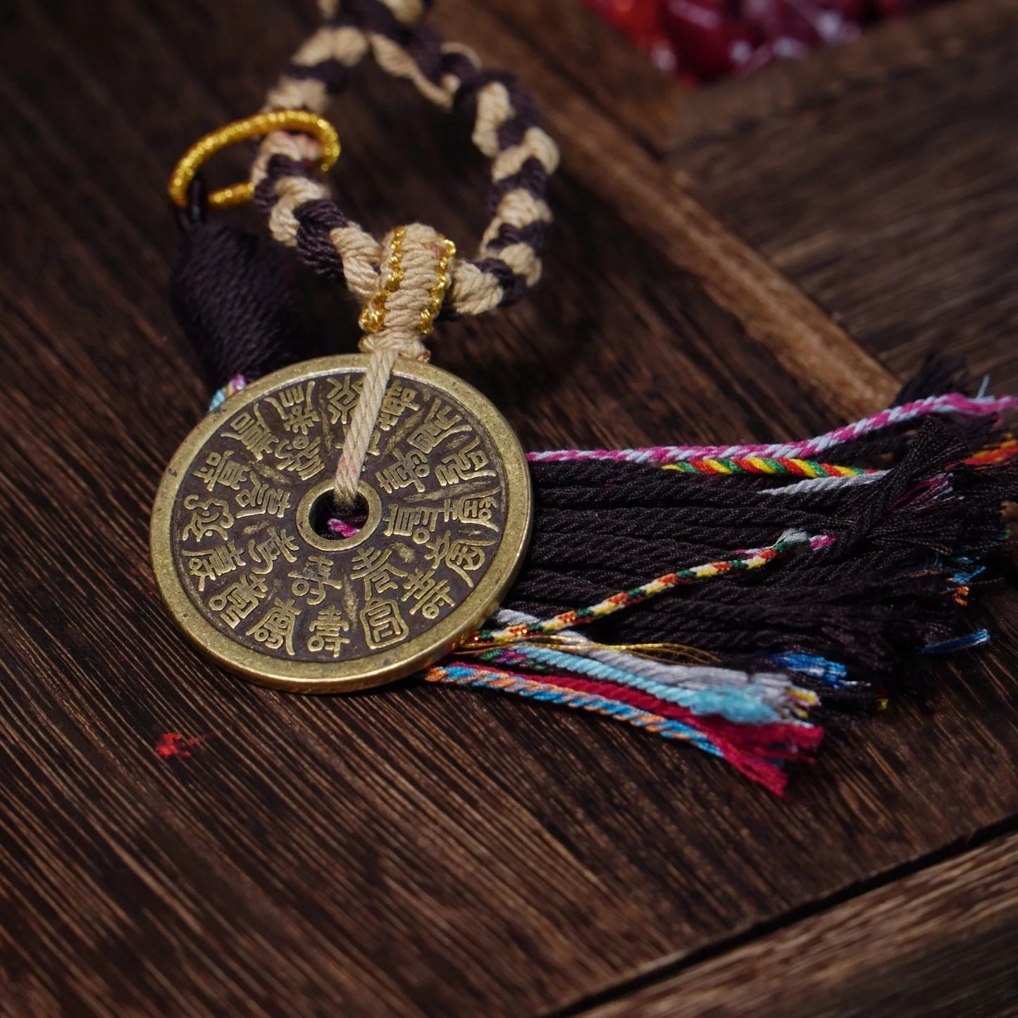 24 Blessings Longevity Cord - Fortune & Health Talisman for Car/Bag - karmafu