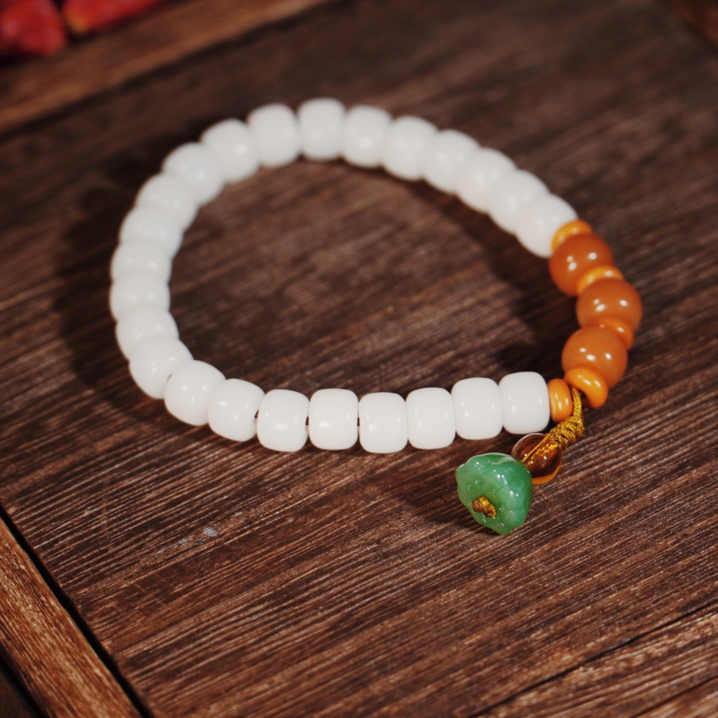 Sacred Child-Blessing Bodhi Mala - 27 Sage Beads with Lotus Seedpod Charm for Fertility & Healthy Pregnancy - karmafu