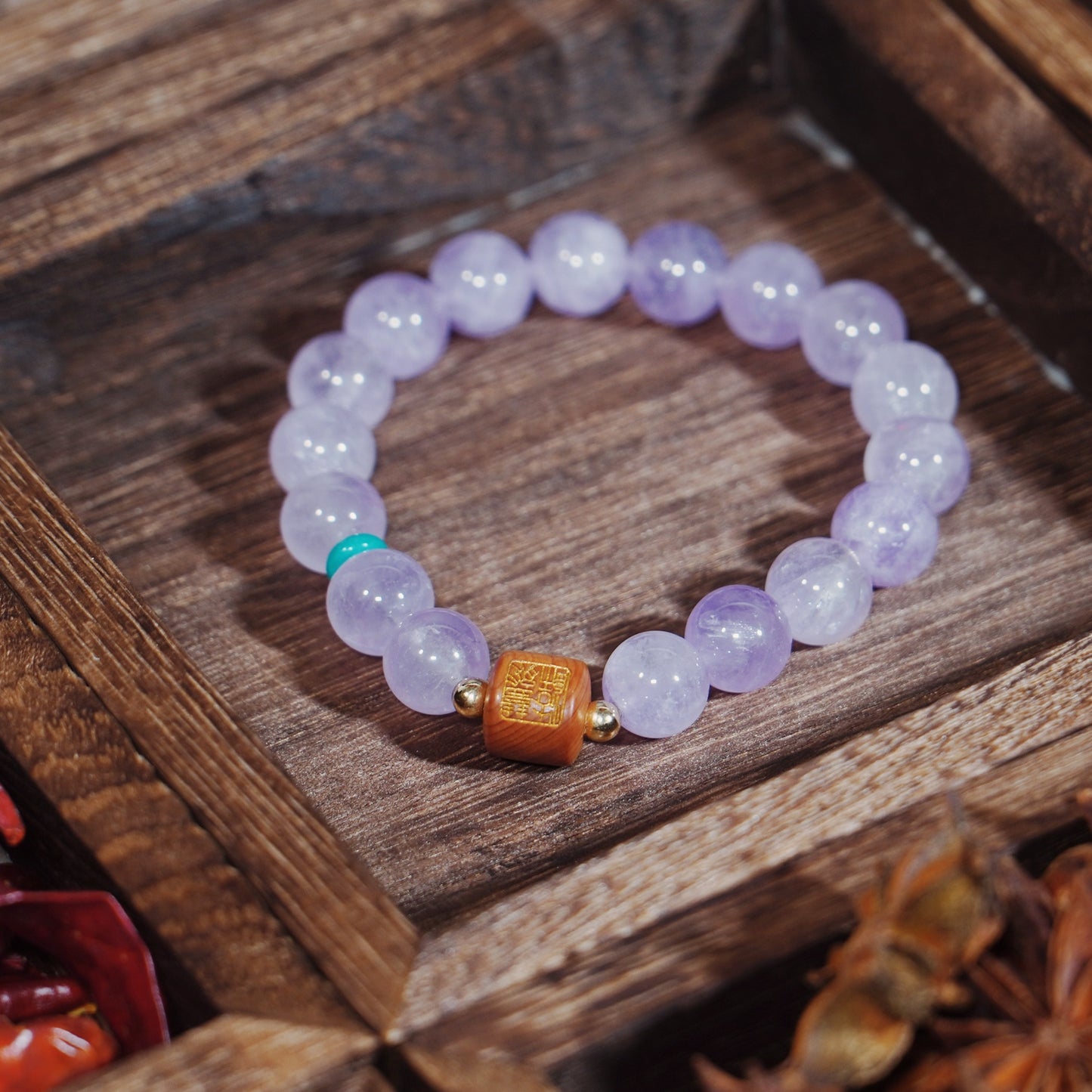 Violet Crystal Fire Year Bracelet - 2025 Zodiac Renewal & Feminine Energy Booster - karmafu
