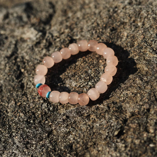 Sacred Peach Blossom Talisman - Niangniang Temple Love Activation & Multi-Guardian Bracelet - karmafu