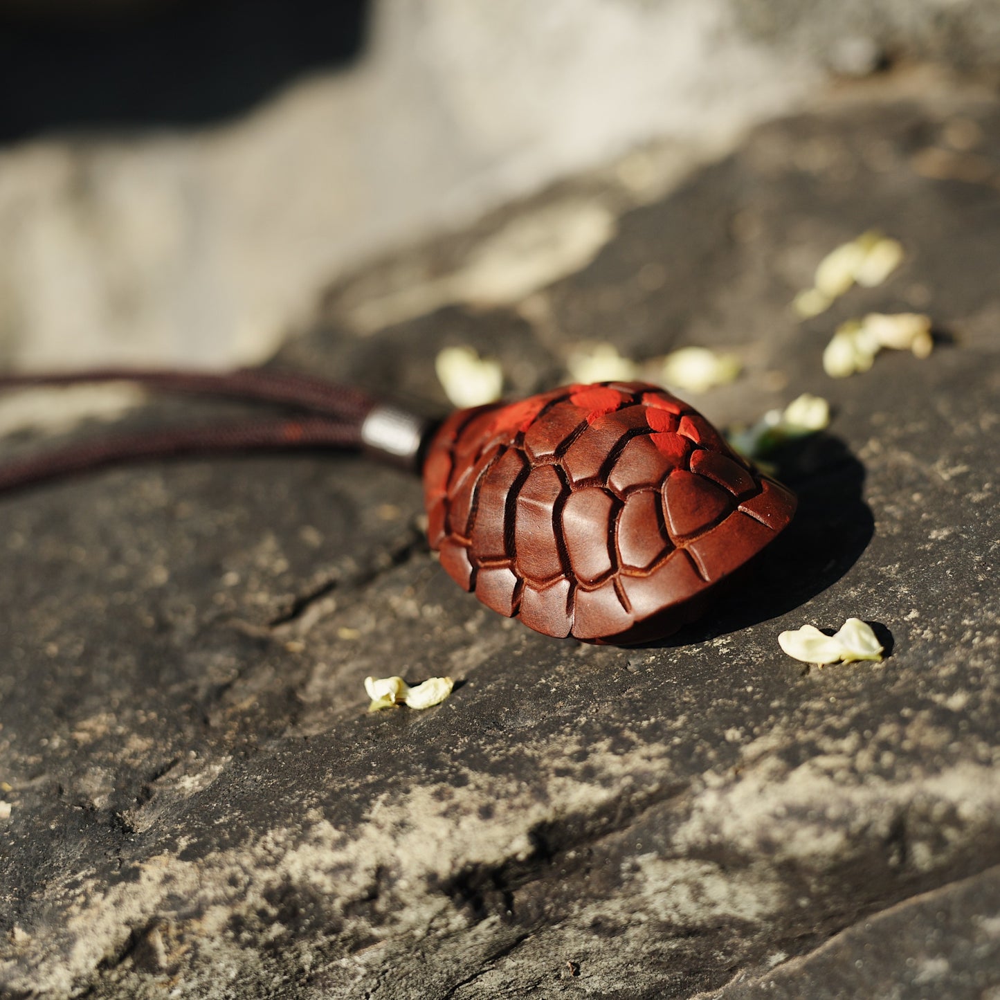 Wealth Unrivaled Tortoise - Lightning Jujube Wood Talisman for Fortune & Longevity - karmafu