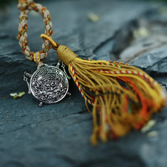 Black Tiger Dual-Element Talisman - Metal & Water Wealth Coin for Purse/Car - karmafu