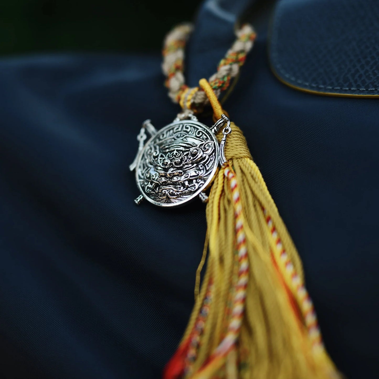 Black Tiger Dual-Element Talisman - Metal & Water Wealth Coin for Purse/Car - karmafu