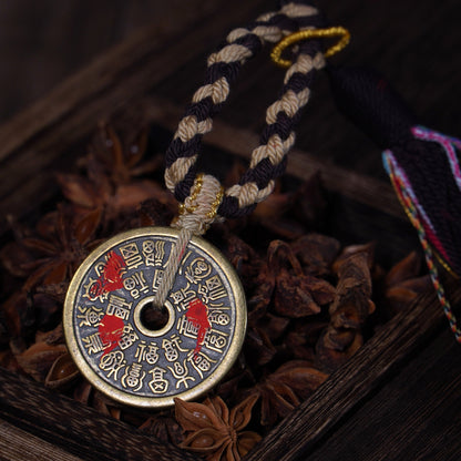24 Blessings Longevity Cord - Fortune & Health Talisman for Car/Bag - karmafu