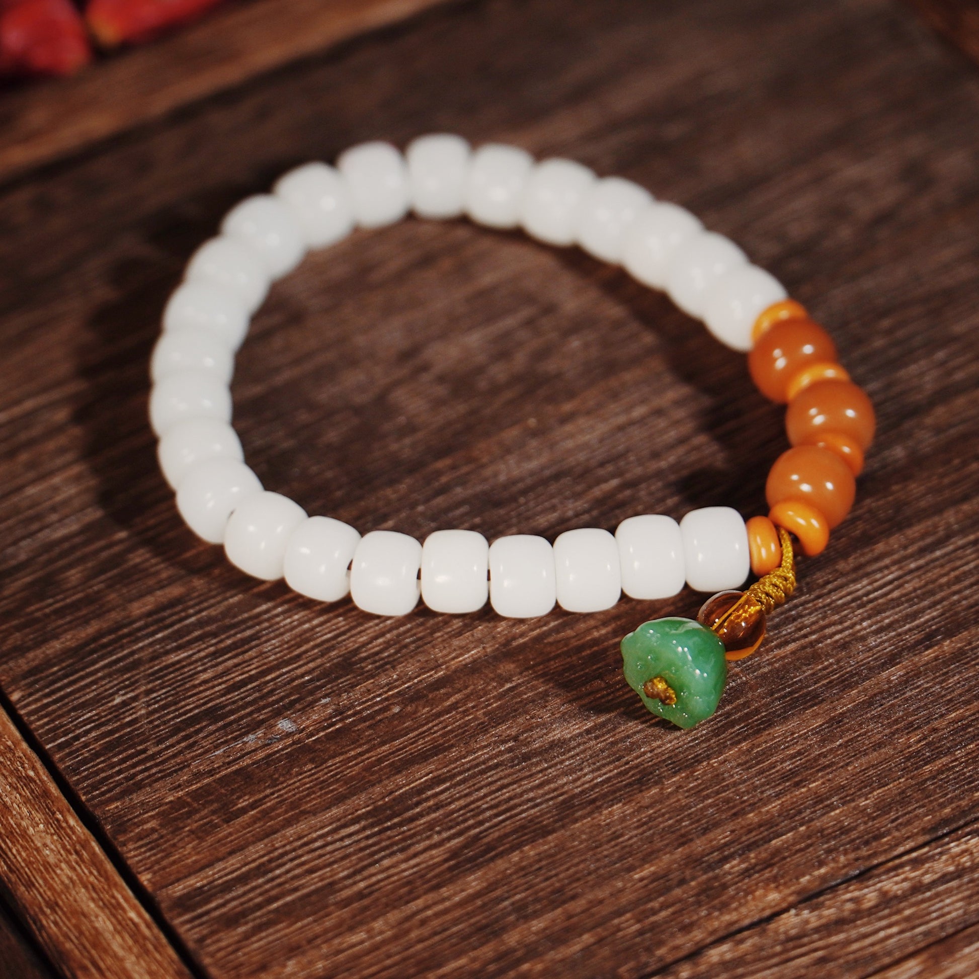 Sacred Child-Blessing Bodhi Mala - 27 Sage Beads with Lotus Seedpod Charm for Fertility & Healthy Pregnancy - karmafu