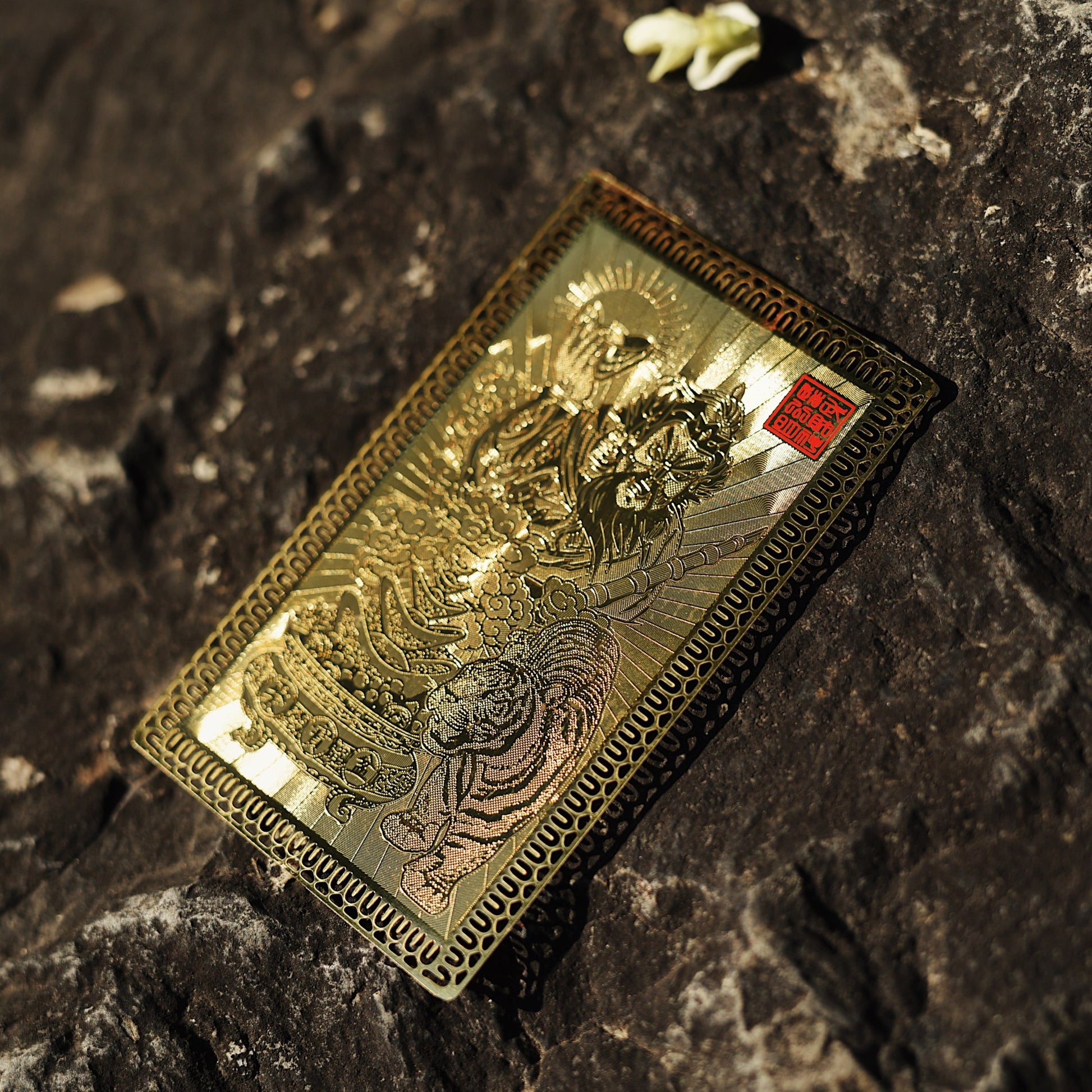 Imperial Martial Wealth God Gold Card - Five Directions Fortune System with Eightfold Treasure Convergence - karmafu