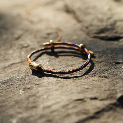 Sacred Nine Purple Fire Dragon Cord - 2025 Wood Serpent Year Cosmic Shield & Universal Luck Bracelet - karmafu